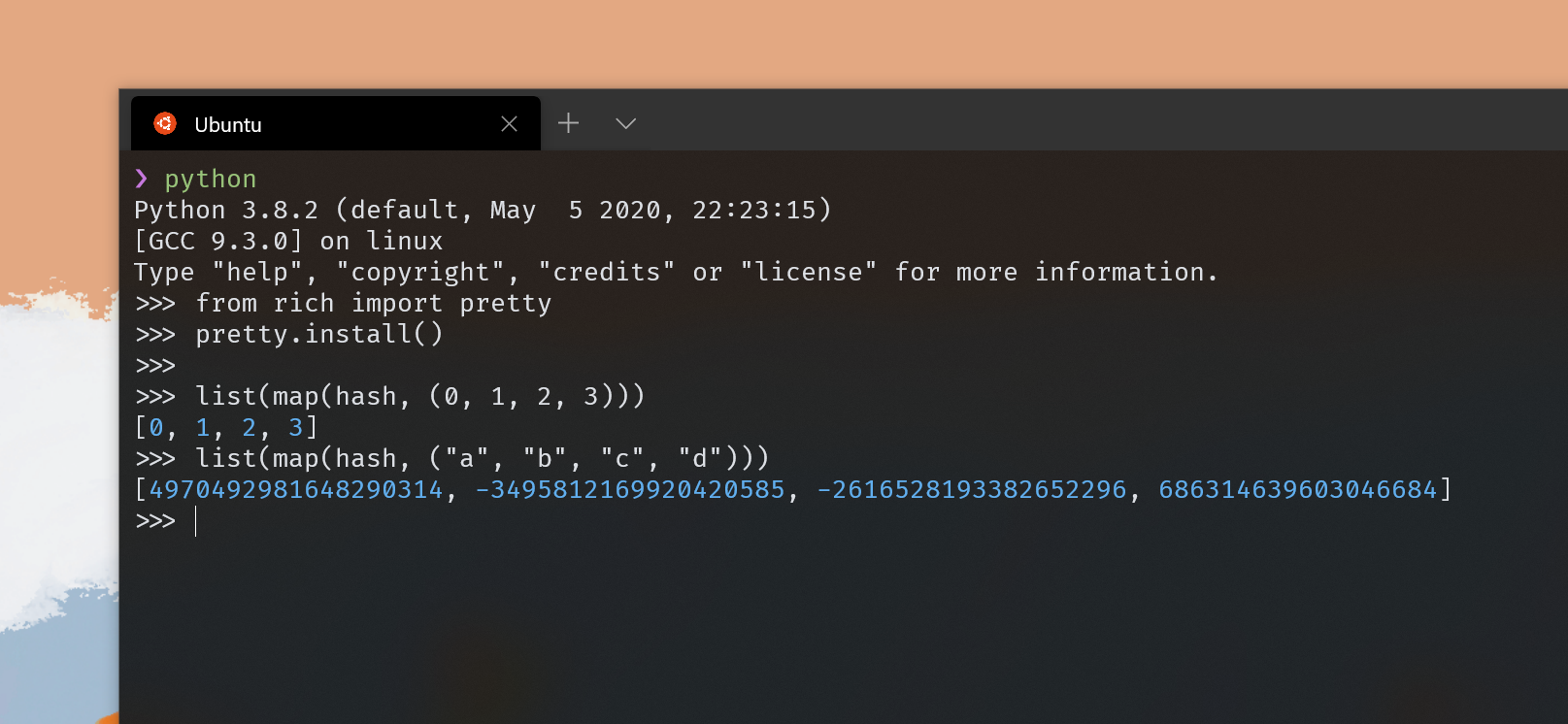 Python 默认哈希函数对整数和字符串的处理